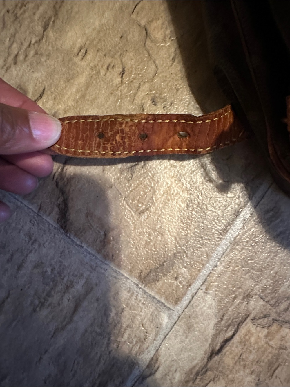 Louis Vuitton Saumur Monogram Crossbody in Dark Brown and Tan - Picture 7 of 16